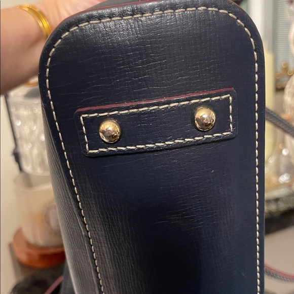 Price firm- Navy Blue Dooney & Bourke Women's Tote Bag dark blue Price Firm - Picture 6 of 13